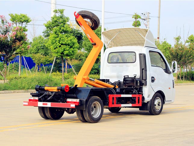 東風途逸國六車廂可卸式垃圾車圖片3